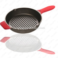 Silicone Hot Handle Holders with high quality,  Assist Handle For Cast Iron Skillets ( Red )